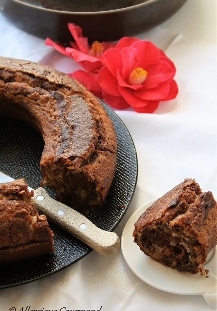 Marbré chocolat, orange, bio, sans gluten, sans oeufs