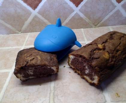 Marbré fondant au chocolat et à la vanille