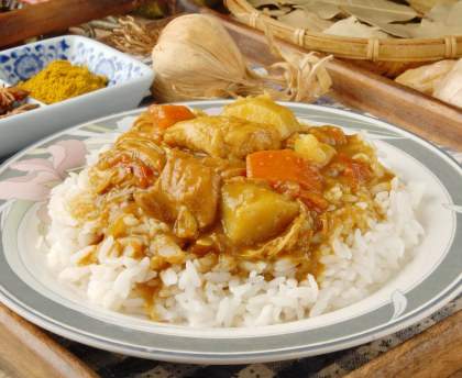 marinade de poulet au curry sauce coco