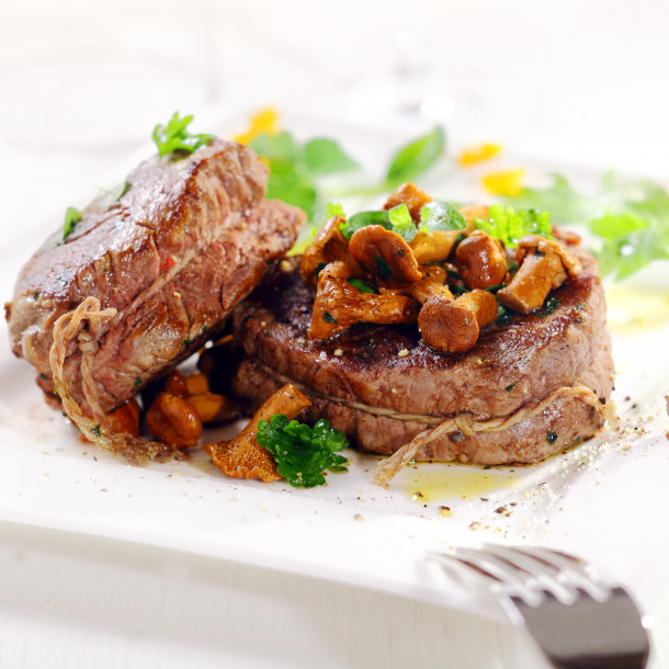 Médaillon de bœuf aux champignons