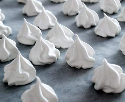 Meringues avec édulcorant