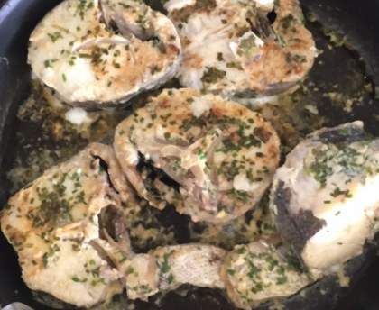 Merlu Bilbao aux oeufs