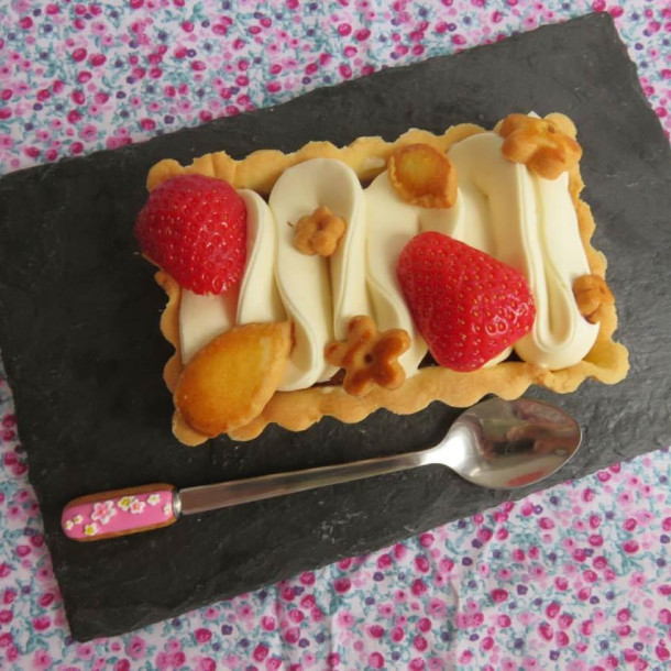 Mes folies fraise rhubarbe façon Céline 