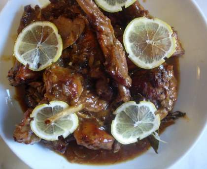 Mijotée de lapin au citron