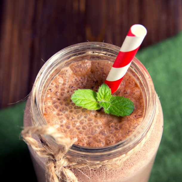 Milkshake au chocolat et au Kinder Pingui®