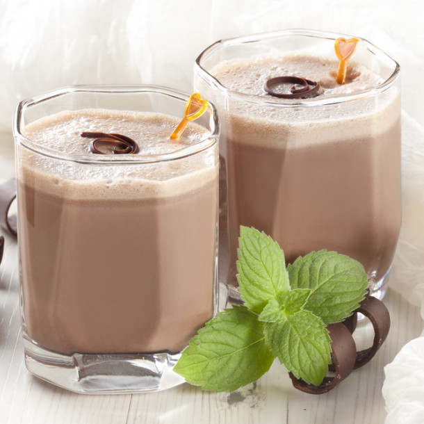 Milkshake chocolat et menthe
