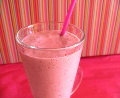 Milkshake framboise facile