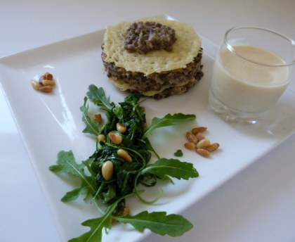Mille-feuille de lentilles