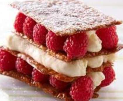 Mille feuilles aux framboises