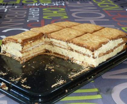 Mille feuilles petits Lu et noisettes