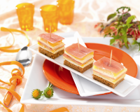 Millefeuille à la mangue et à la tomme de Savoie 