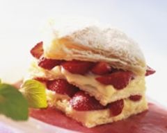 Millefeuille aux fruits rouges