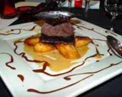 Millefeuille de banane et chocolat