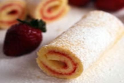 Mini-bûchettes légères aux fraises. 