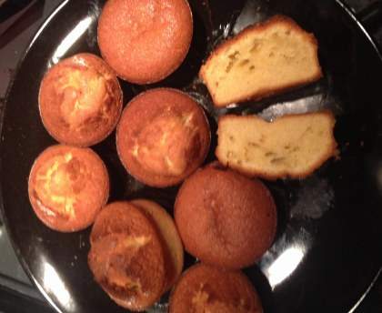 Mini cakes au chocolat blanc