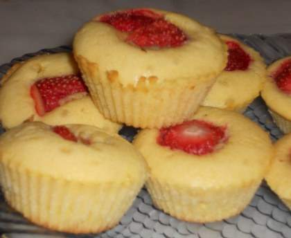 Mini cakes aux fraises