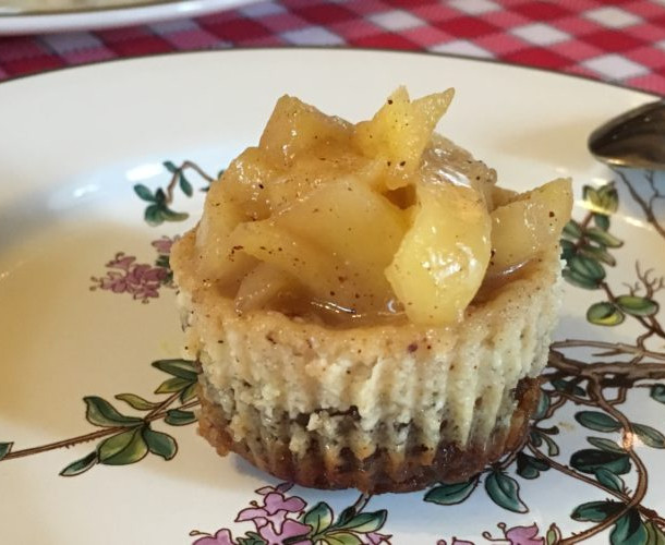 Mini cheesecake pomme-speculoos