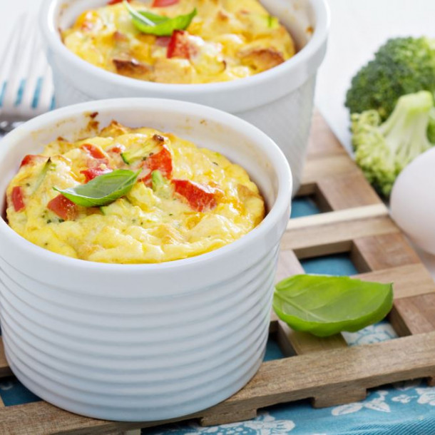 Mini clafoutis aux légumes  