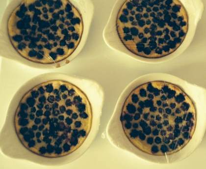 Mini-clafoutis aux mûres
