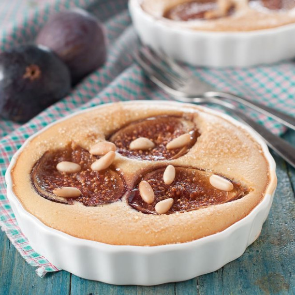 Mini clafoutis de figues aux amandes fait maison