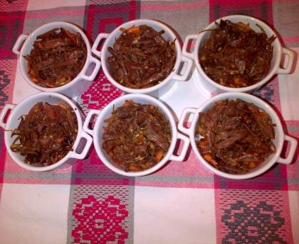 Mini-cocottes de canard confit et patates douces