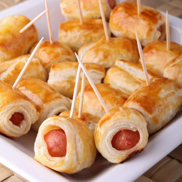 Mini friands à la saucisse 