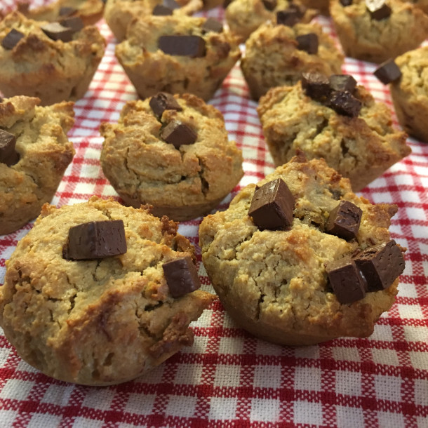 Mini muffins végétaliens et sans gluten à l'huile de coco
