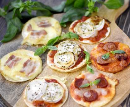 Mini-pizza façon tortillas