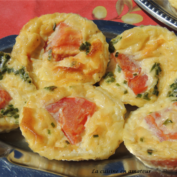 Minis clafoutis aux tomates 