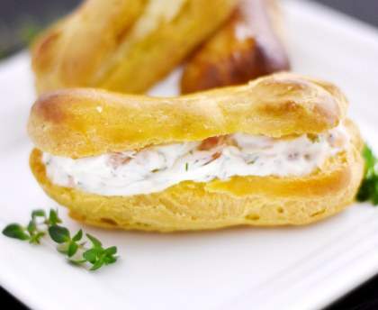 Minis éclairs salés