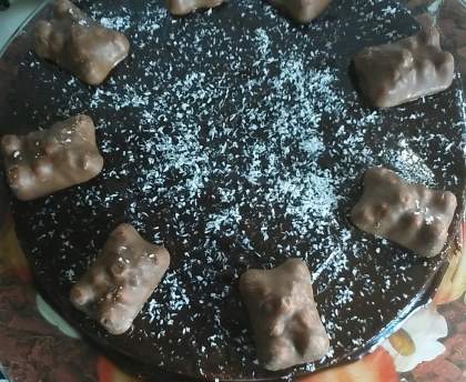 Moelleux à la noix de coco nappé de chocolat