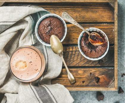 Moelleux au chocolat cœur confiture de lait Bonne Maman