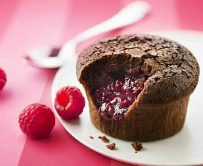 Moelleux chocolat aux framboises