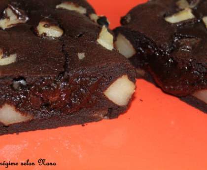 Moelleux poire-chocolat au micro-ondes