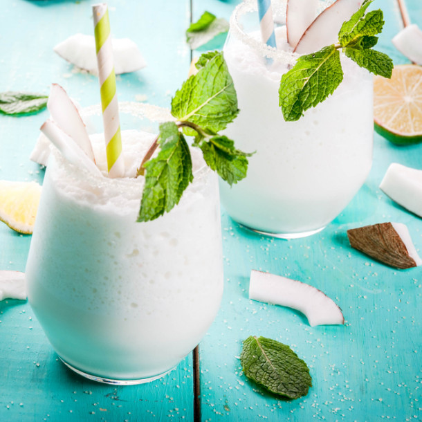 Mojito tout doux au lait de coco