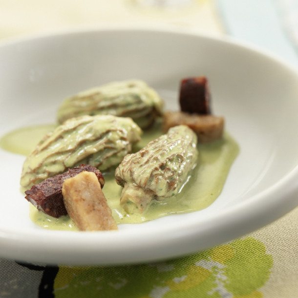 Morilles à la crème