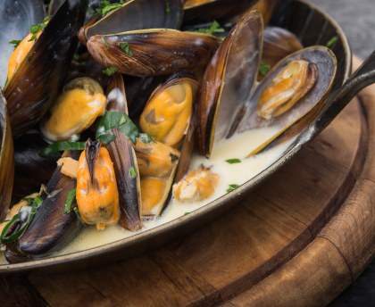 Moules à la crème super faciles