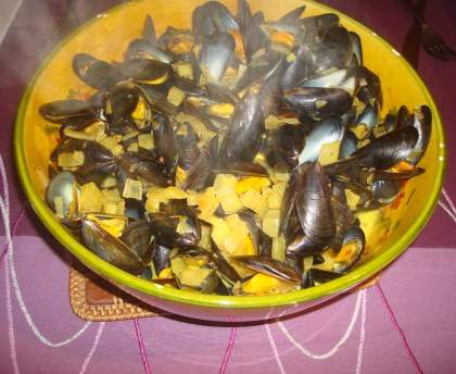 Moules au fenouil et épices