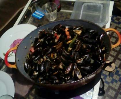 Moules au naturel
