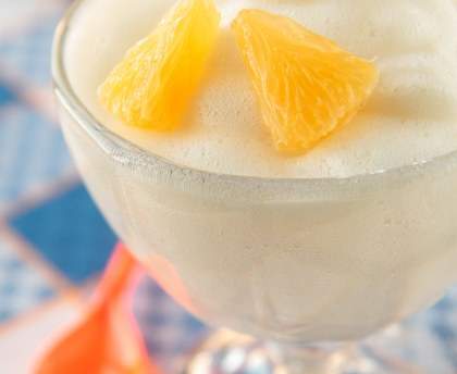 Mousse à l'orange facile