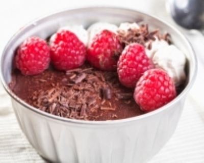 Mousse au chocolat aux framboises