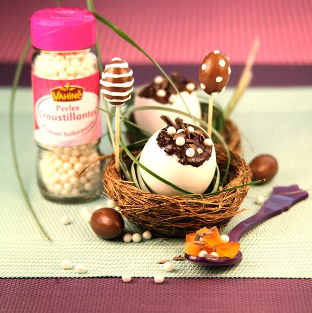 Mousse au chocolat aux zestes d'oranges confites