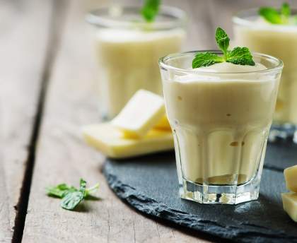 Mousse au chocolat blanc fondante