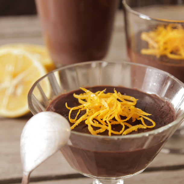 Mousse au chocolat et à l'orange