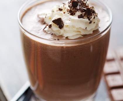 Mousse au chocolat fouettée
