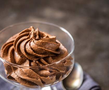 Mousse au chocolat sans oeufs