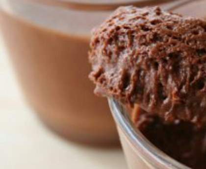 Mousse au chocolat sans sucre