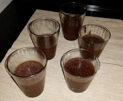 Mousse au chocolat végétalienne (sans  tofu soyeux)