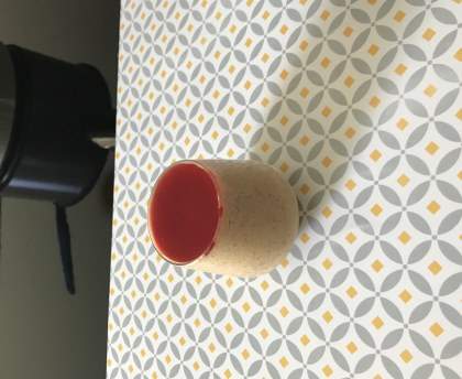 Mousse au speculoos et coulis de myrtilles