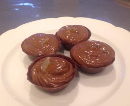 Mousse aux 3 chocolats (noir / praliné / lait)